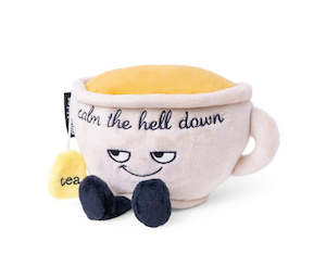 Household appliance: Punchkins: “Calm The Hell Down” Plush Teacup