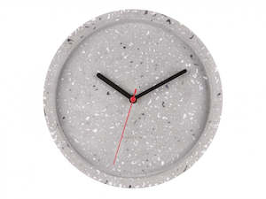 Household appliance: Karlsson: Wall Clock - Terrazzo Grey