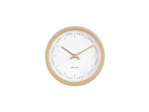 Karlsson: Wall Clock - Sand Brown