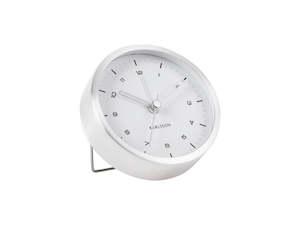 Household appliance: Karlsson: Tinge Alarm Clock - Silver/White