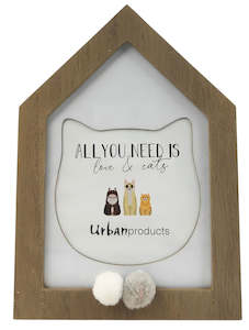 Household appliance: Urban Products: Cute Cat Frame - Natural (4x4cm)