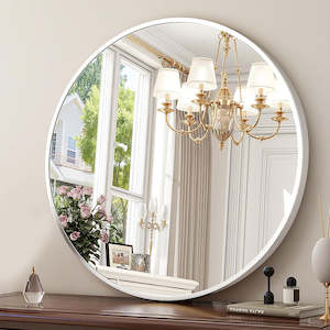 Household appliance: COMFEYA 60cm Silver Round Mirror