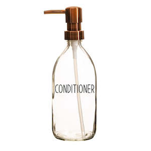 Household appliance: Sass & Belle: Conditioner Refillable Glass Bottle With Pump