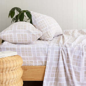 Bambury: Enid Flannelette Sheet Set (King)