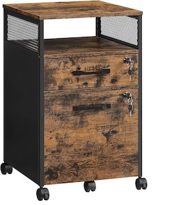 VASAGLE File Cabinet with 2 Lockable Drawers