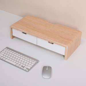 STORFEX Monitor Stand with 2 Storage Drawers