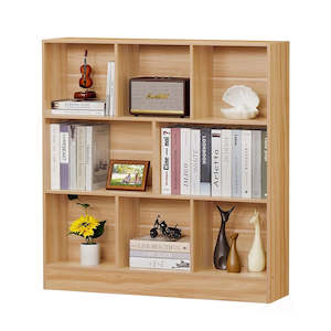 STORFEX 3-Tier Open Bookshelf - Wood