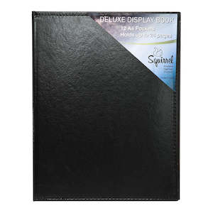 Squirrel Deluxe Display Book A4 Leatherette 12 Pocket by Office Supply Co