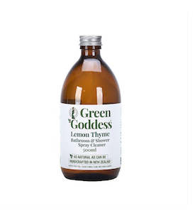 Household appliance: Green Goddess: Lemon Thyme Bathroom & Shower Spray Cleaner Refill (500ml)