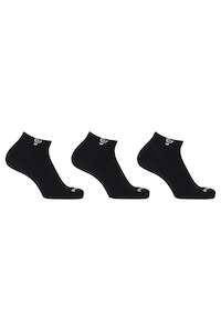 3 Pack Ankle Socks - Black