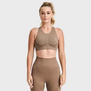 Under 50: Seamless Sports Bra - Mocha