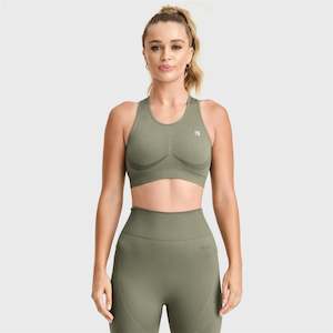 Seamless Sports Bra - Military Green