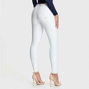 WR.UP® Faux Leather - Mid Rise - Full Length - White