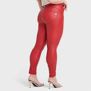 WR.UP® Curvy Faux Leather - High Waisted - Full Length - Red