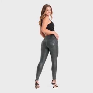 WR.UP Snake Skin - High Waisted - Full Length - Black