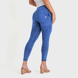 Miss Universe Australia 2021: WR.UP® Denim - High Waisted - 7/8 Length - Cobalt Blue + Blue Stitching