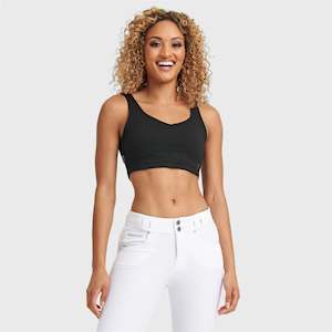 Cropped Tank Top - Black