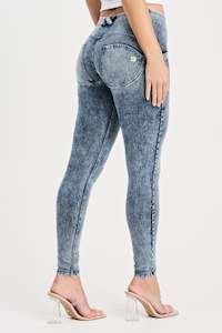 Full Length Freddy Fashion And Denim Pants: WR.UP® Denim - Mid Rise - Full Length - Stonewash