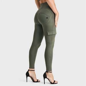 WR.UP® Cargo Fashion - High Waisted - 7/8 Length - Military Green