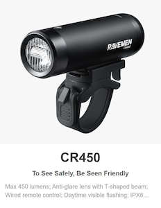 Ravemen CR450 Front Light