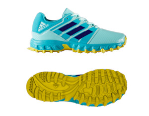 Clothing: Adidas Junior Speed 2019 Aqua/Blue Hockey Shoes