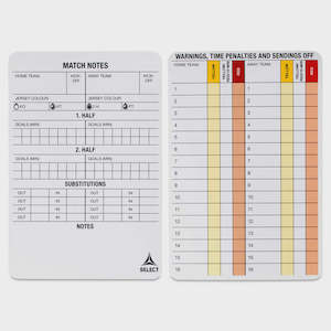 Select Referee Game Cards