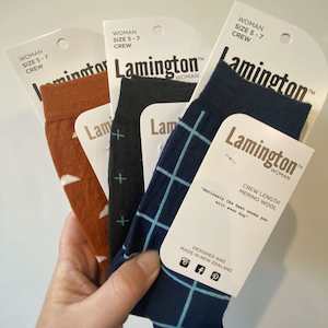 Bundle #18 - Lamington Socks Woman 5-7 Crew