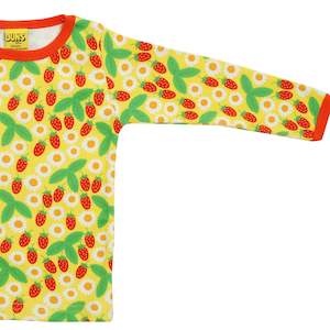 Clothing: Strawberry Long Sleeve Top (10-11 years)