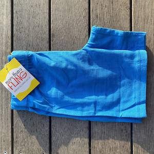 Clothing: Blue/Kikorangi Aster Shorts (4-14 years)