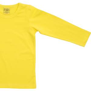 Clothing: Buttercup (Yellow/Kōwhai) Long Sleeve Top (2-4 & 10-14 years)