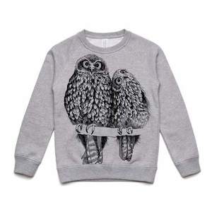 Clothing: Ruru (Grey Marle) Sweatshirt (4, 6, 8 & 12 years)