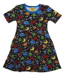 Skater Dress - Space - Short Sleeve  (11-12 years)