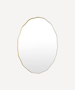 Wave Oval Mirror Small