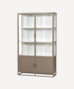 Homewares: Cole Display Cabinet Double Biscuit