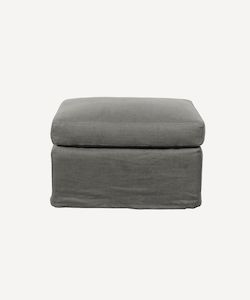 Furniture: Dume Ottoman Fog Linen