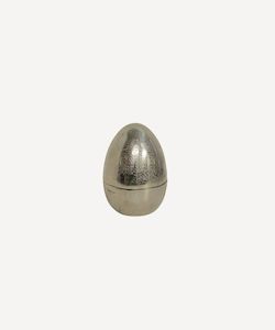 Silver Egg Trinket Box Small