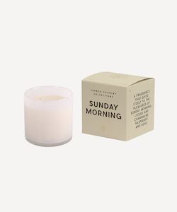 Home Fragrance: Sunday Morning Glass Candle