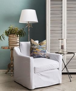 Furniture: Dume Chair White Cotton