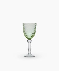 Kitchen and Dining: Vintage Green Goblet