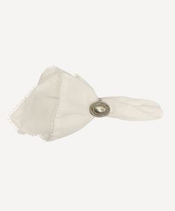 Kitchen and Dining: Bauble Napkin White