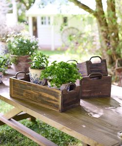 Garden and Outdoor: Rustic Planter Box Large