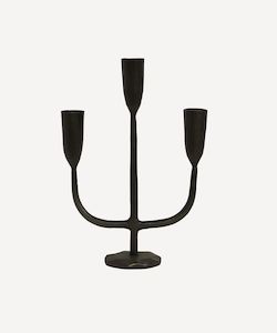 Home and Living: Dax 3 Light Black Candlestand