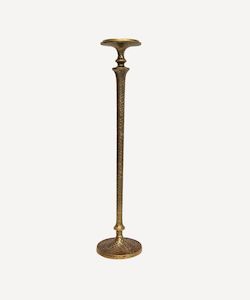 Home and Living: Hammered Pillar Candlestick Large