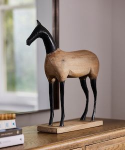 Decorative Objects: Horse Décor Wood & Iron