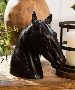 Homewares: Horse Head Décor Bronze Finish