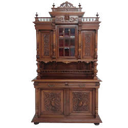 Antique: Monumental French Antique Cherrywood Buffet