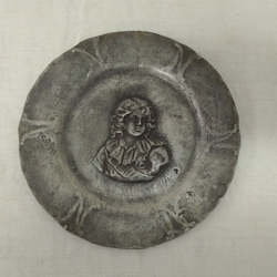 Antique: 19th Century Antique French Pewter dish