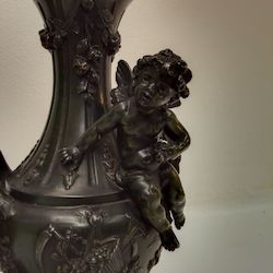 Antique L & F Moreau Urns