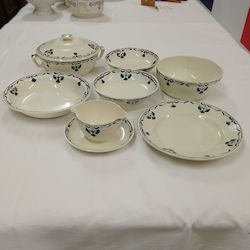 Badonviller Glazed Ironstone Serving Set