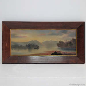 H T Garratt (Paul Wren) Lake Te Anau Oil Painting